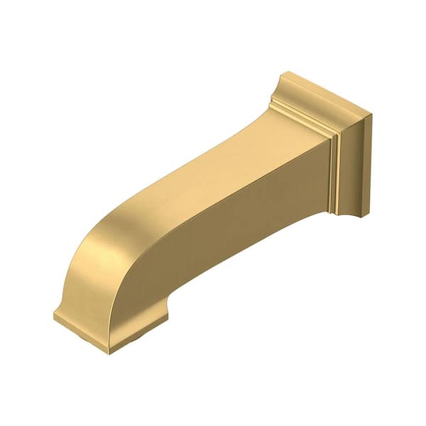 Town Square S Slip-On Wall Mount Tub Spout in Brushed Cool Sunrise