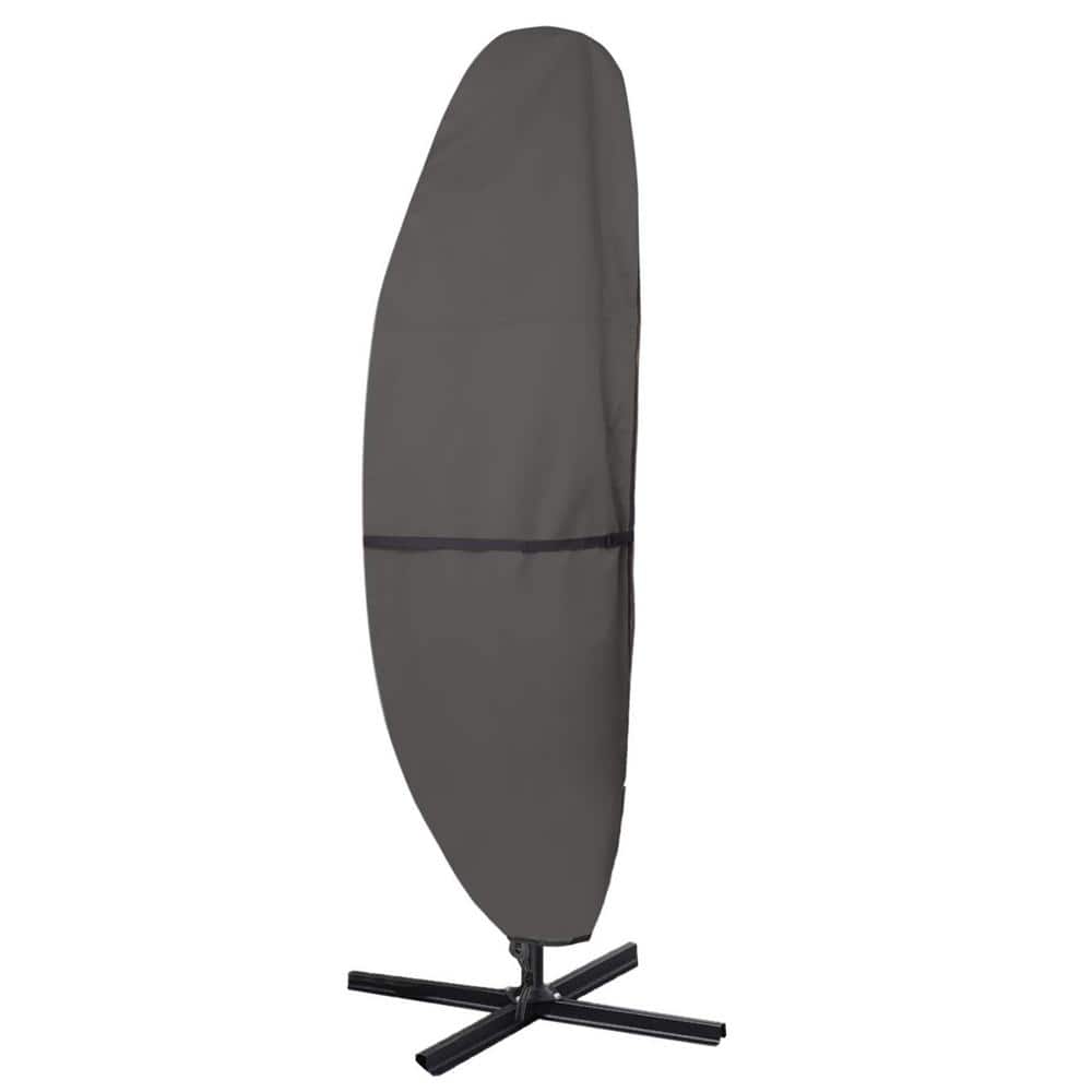 12 ft. to 14 ft. 600D Polyester Waterproof Banana Style Patio Umbrella Cover, Black price history on PriceWatchPro