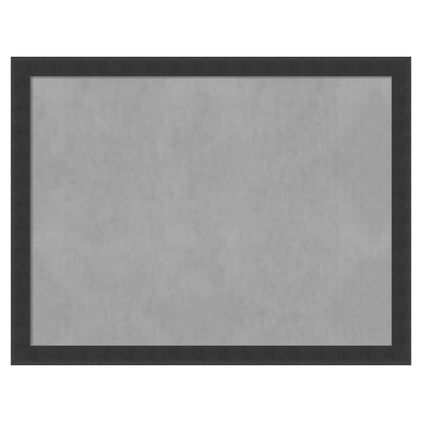 Amanti Art Mezzanotte Black 26 in. x 20 in. Framed Magnetic Board