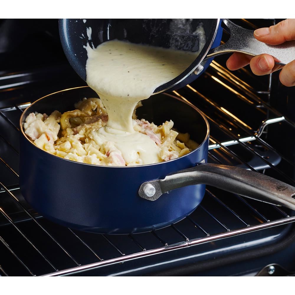 Blue Diamond Ceramic Nonstick 2 Quart Saucepan with Lid