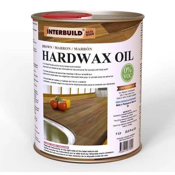 Interbuild 34 fl. oz. Brown Hardwax Wood Oil Stain