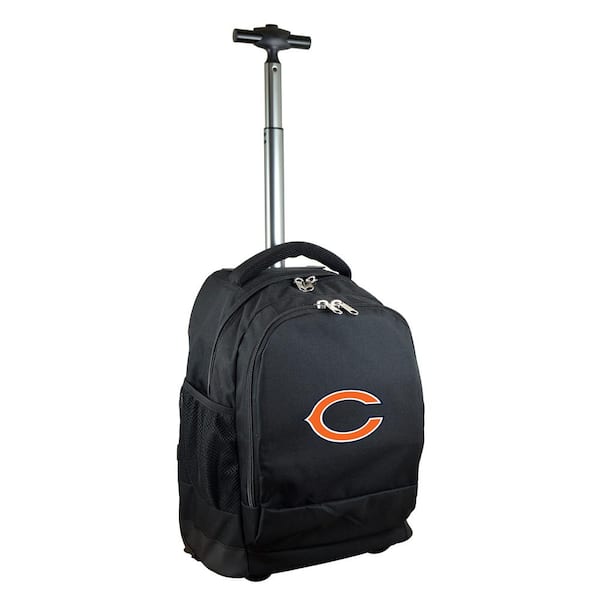 Denco NFL Chicago Bears 19 in. Black Wheeled Premium Backpack