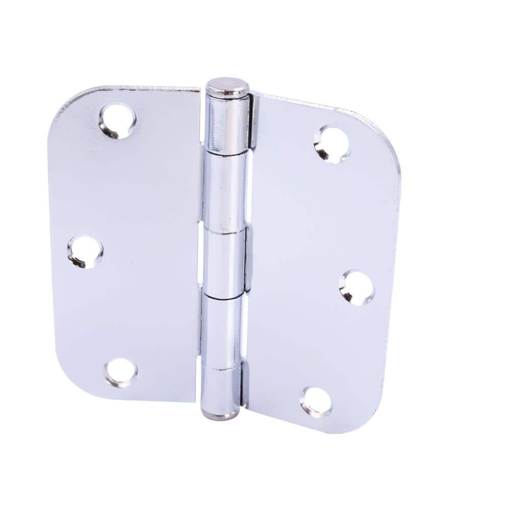 Everbilt 31/2 in. x 5/8 in. Radius Chrome SqueakFree Door Hinge (3Pack) 29426 The Home Depot