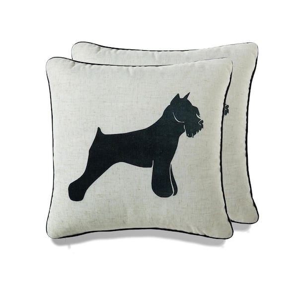Peterson Artwares Home and Dog throw pillow - set of 2