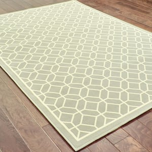 Sand Grey  Doormat 3 ft. x 5 ft. Indoor/Outdoor Patio Area Rug