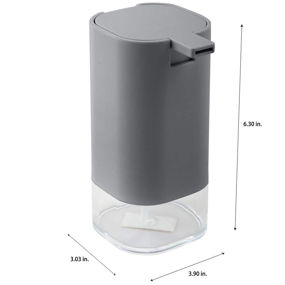 Gray Acrylic 14 oz Soap Pump Dispenser