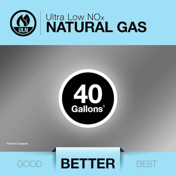 Performance Plus 40 Gal. Tall 38,000 Ultra Low NOx (ULN) Natural Gas Water Heater with 9-Year Warranty