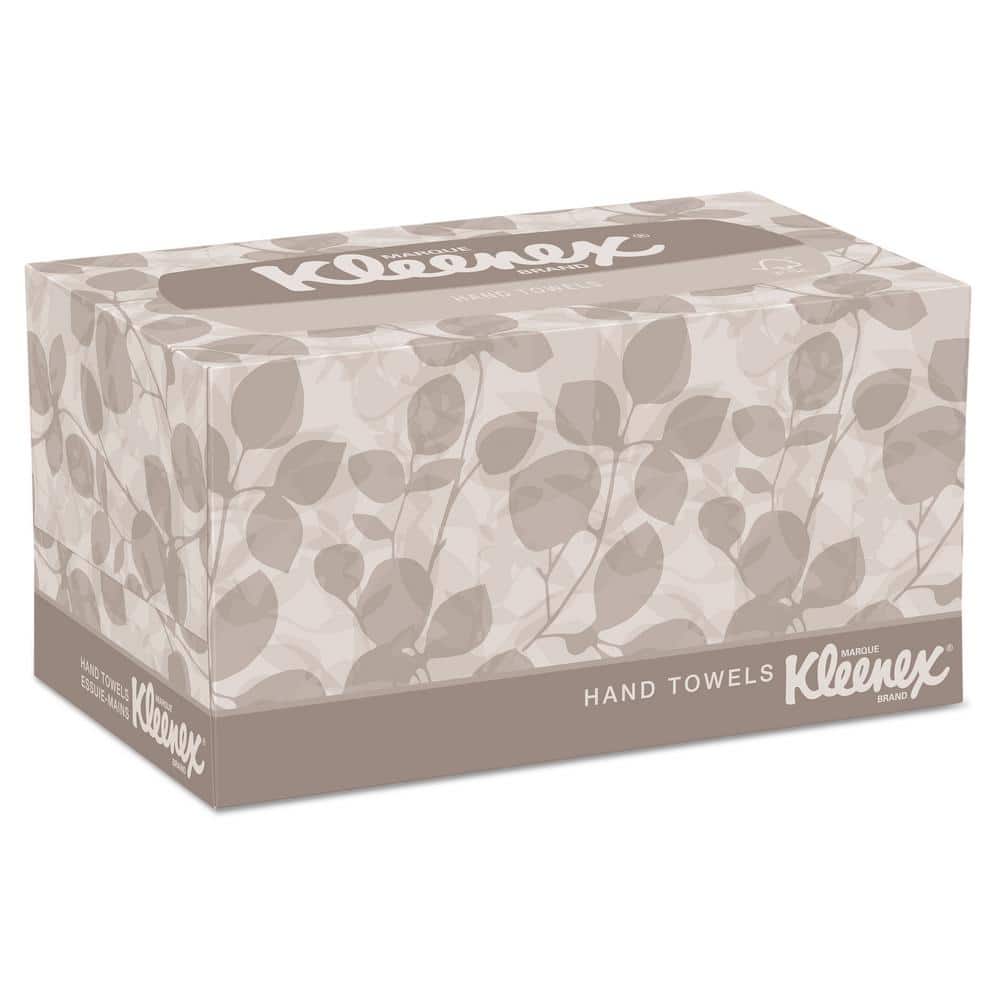 Kleenex® Hand Towels (11268), Ultra Soft and Absorbent, Pop-Up Box, White,  (18 Boxes/Case, 70 Sheets/Box, 1,260 Sheets/Case)