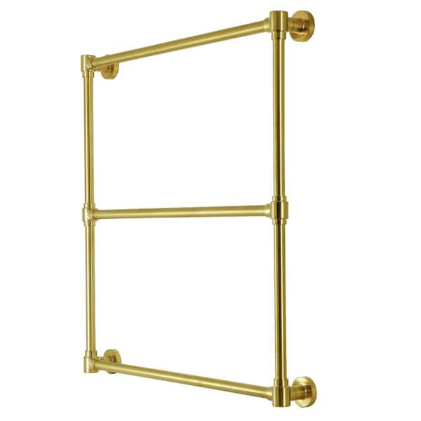 Gallant 3-Bar Wall Mount Towel Rack in Brushed Brass