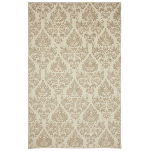 Mohawk Home Paris Damask Cream 5 ft. x 8 ft. Area Rug