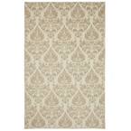 Paris Damask Linen 8 ft. x 10 ft. Floral Area Rug