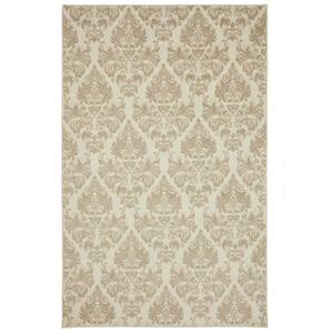 Paris Damask Linen 8 ft. x 10 ft. Floral Area Rug