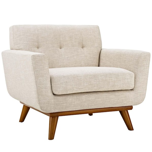 MODWAY Engage Upholstered Armchair in Beige