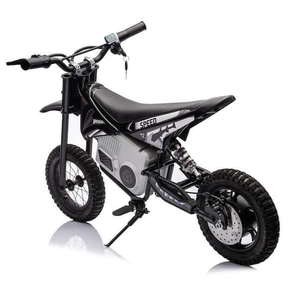 36-Volt Black Electric Mini Dirt Motorcycle for Kids Age 14 plus WW ...