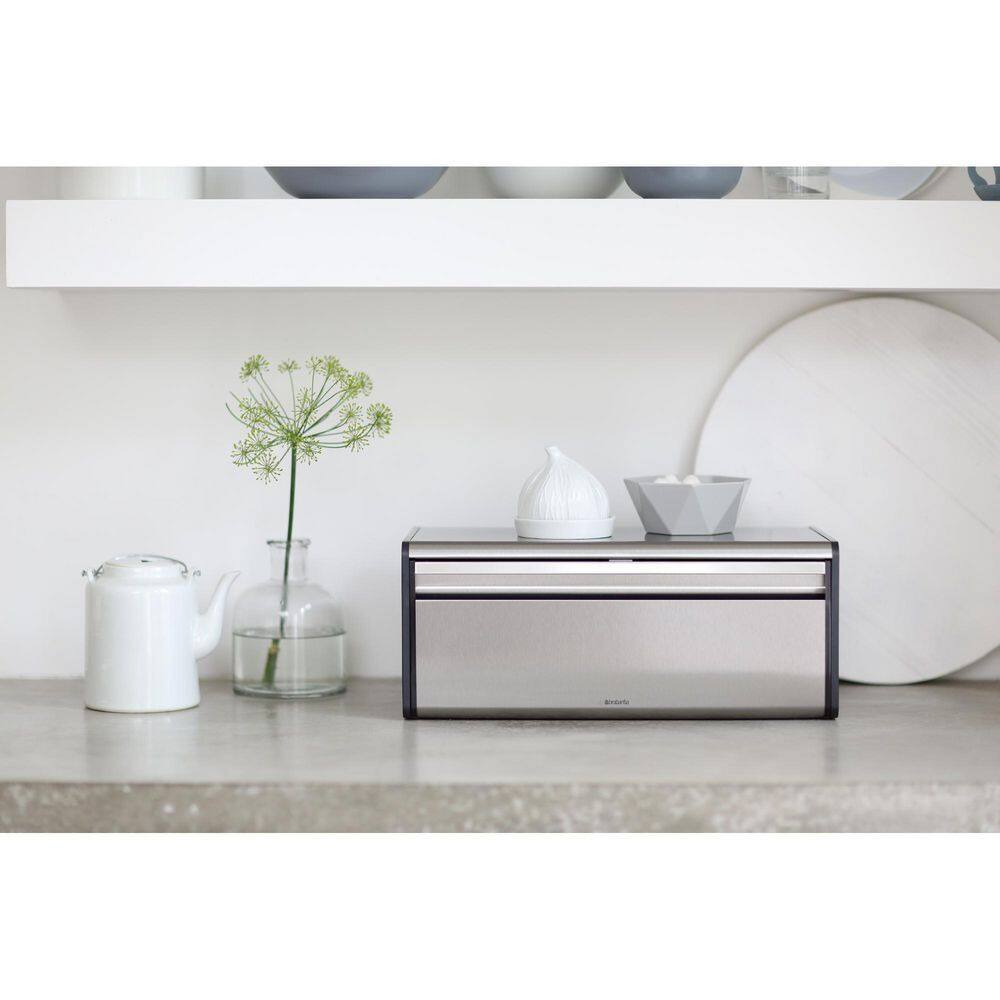 Matte Steel Fingerprint Proof Fall Front Bread Box