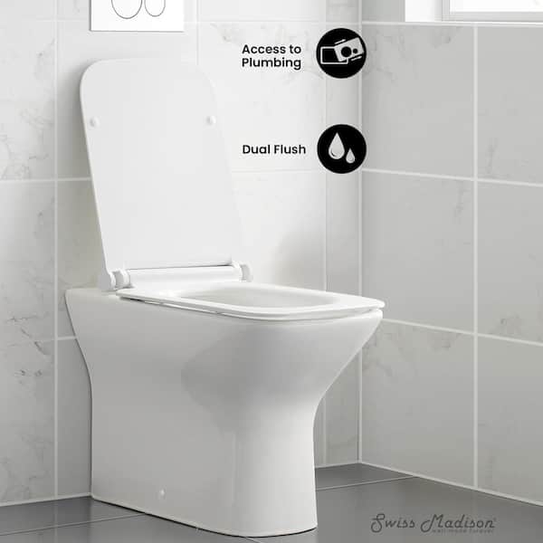 Carre Back-To-Wall Square Toilet Bowl