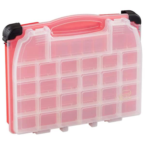 Lockjaw Organizer Double Cover Handy Adjustable Compartments Clear Covers 