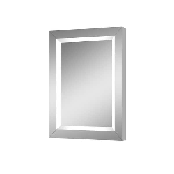 LTL Home Products Rio 24 in. W x 32 in. H Lighted Impressions Frameless Rectangular LED Light Bathroom Vanity Mirror