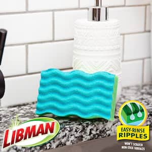 Antibacterial Medium-Duty Easy-Rinse Cleaning Sponges (6-Count)