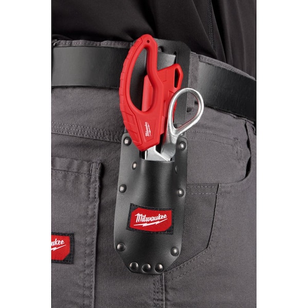 Klein Tools 2-Pocket Scissors and Splicer's Knife Holster 5187 - The Home  Depot