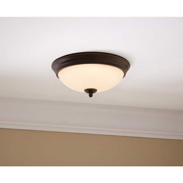 Clifton 11 in. Oil Rubbed Bronze Selectable LED Flush Mount