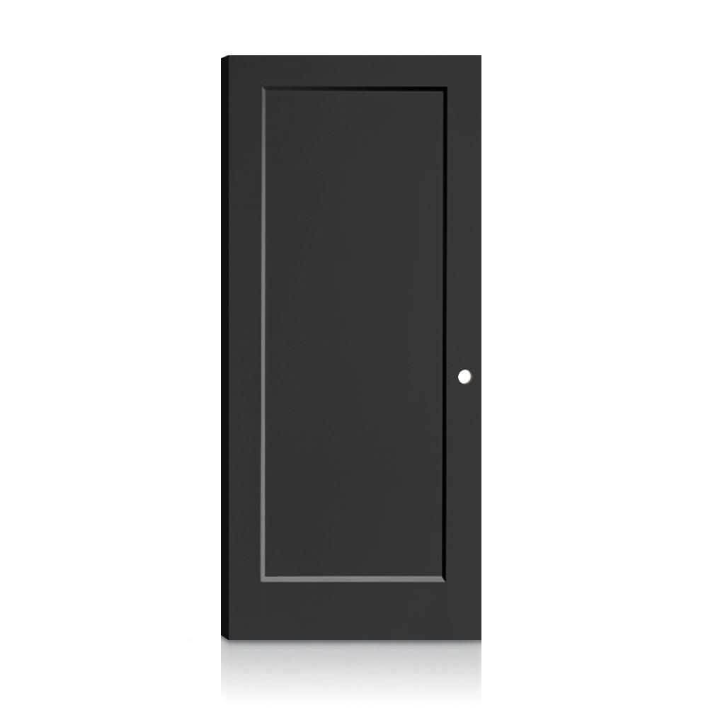 Fire-Rated 1 Panel 28 in. x 80 in. Left-Hand/Inswing Charcoal Black Composite Interior Commercial Door Slab price history on PriceWatchPro