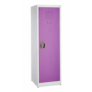 629-Series 48 in. H 1-Tier Steel Storage Locker Free Standing Cabinets for Home, School, Gym in Purple