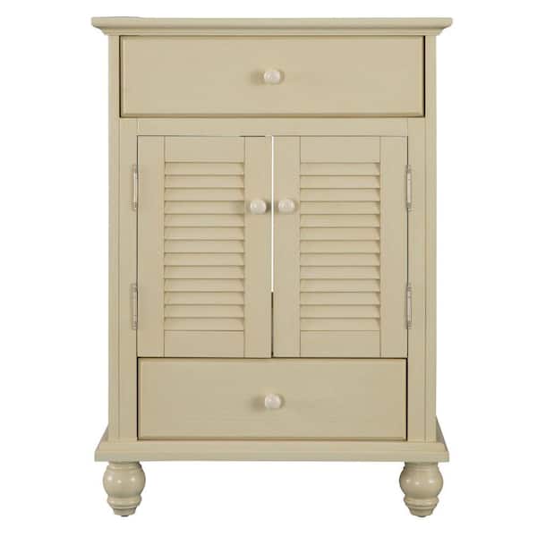 Home Decorators Collection Cottage 24 in. W x 21-5/8 in. D x 34 in. H Vanity Cabinet Only in Antique White