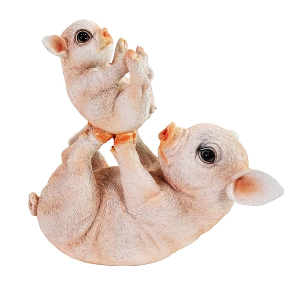 Alpine Corporation Playful Pigs Statue