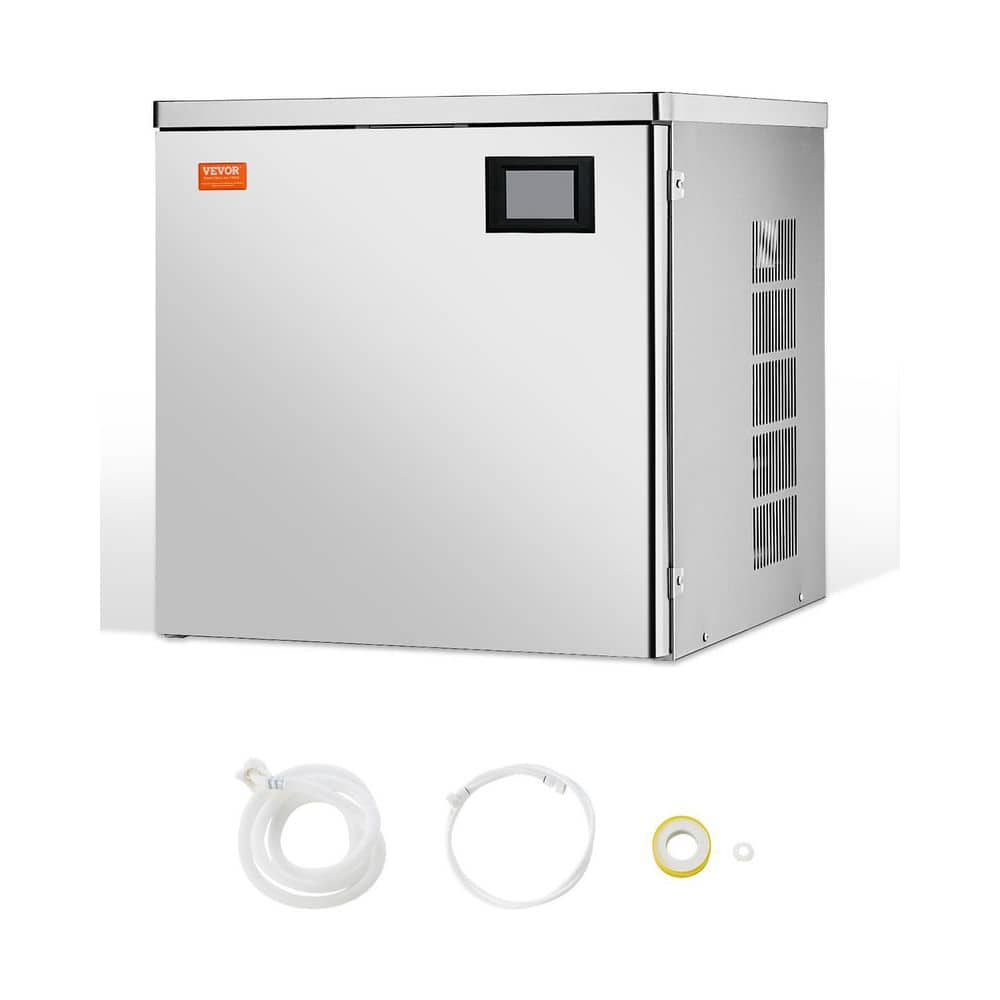 Commercial Ice Maker Machine 360 lbs. /Day, 22 In. Stainless Steel Industrial Ice Machine, Scheduled Ice Making