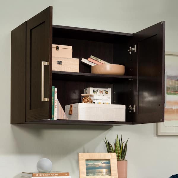 SAUDER HomePlus Dakota Oak Finish 23 in. Storage Cabinet with Adjustable Shelves