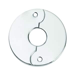 1/2 in. Iron Pipe Size Split Flange Escutcheon Plate in Chrome-Plated Steel