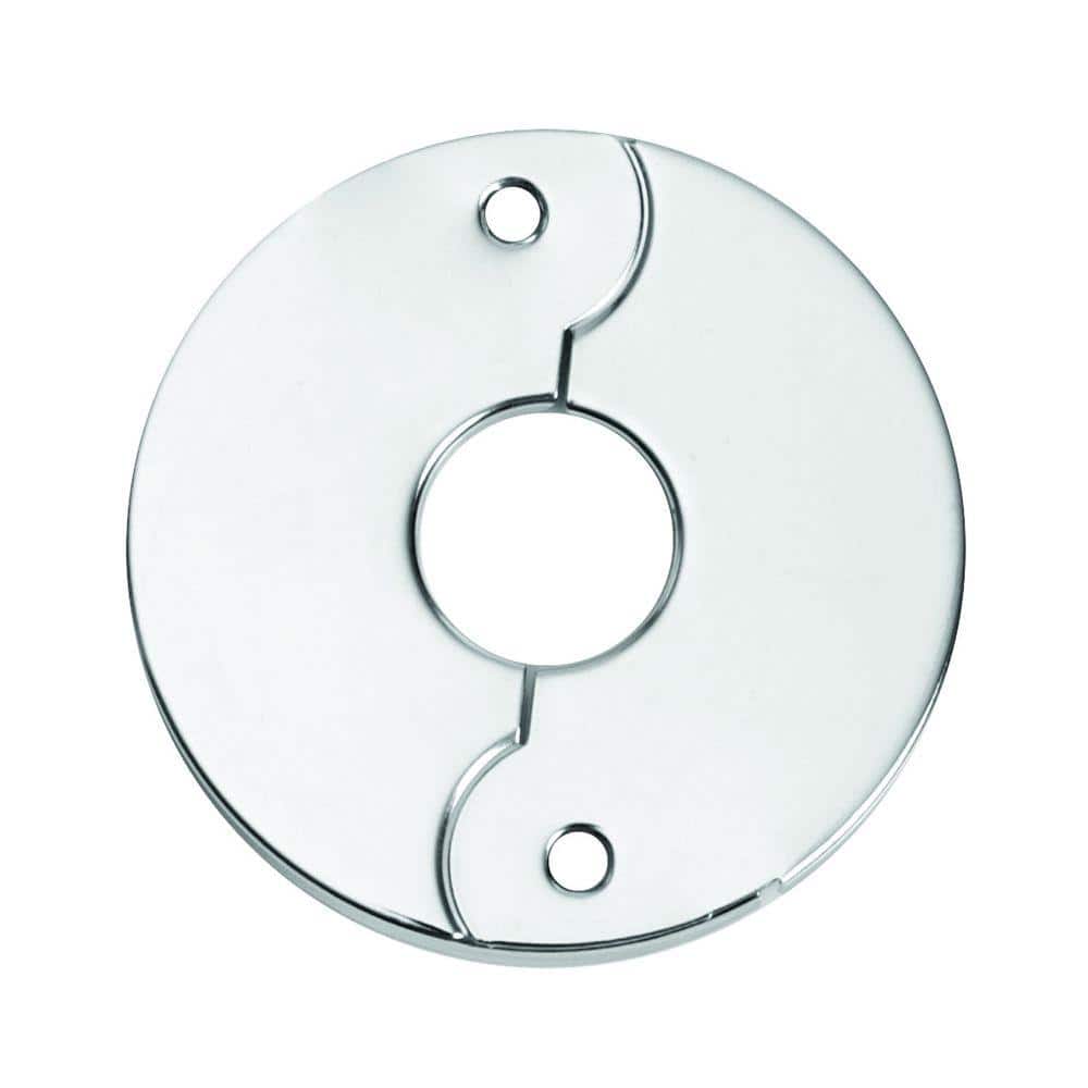 Shiyou-20Pcs 1/2 Inches Round Chrome Plated Stainless Steel Escutcheon Flange Faucet Escutcheons Kitchen Bathroom Water Pipe Wall Covers 2 12 54mm Od - View #3