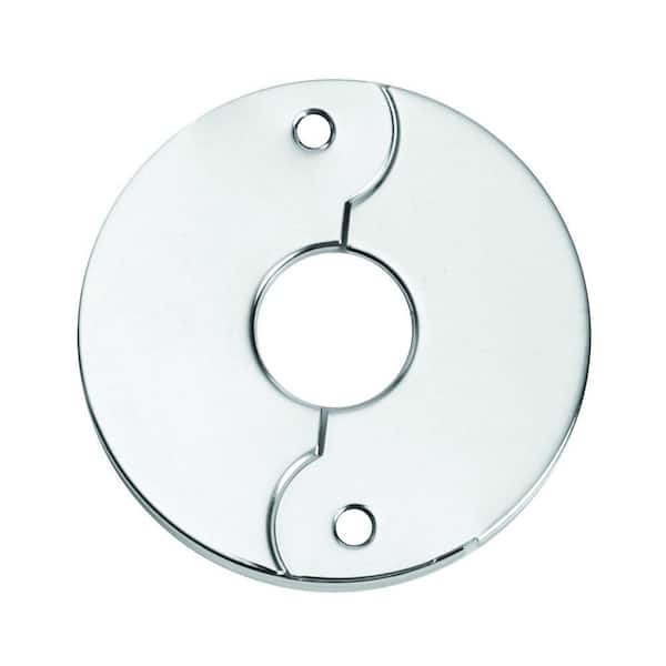 1/2 in. x 3 in. Chrome-Plated Steel Iron Pipe Size Split Flange Escutcheon Plate