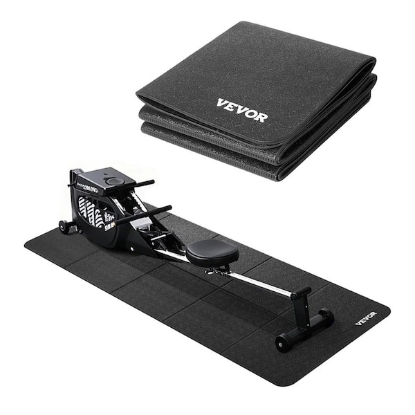 Foldable Walking Pad Treadmill Mat, 1/4 in. Thick, 24 in. x 68 in. Exercise Equipment Mat for Elliptical, 2025 Update