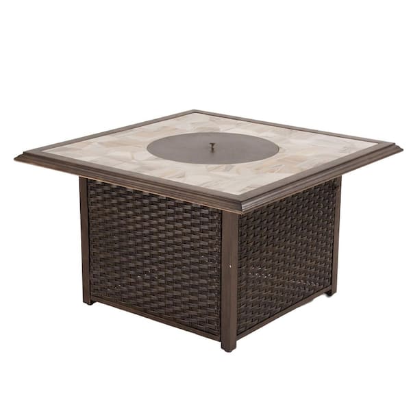 SUNRINX 55,000 BTU 41 in. Outdoor Metal Propane Gas Fire Pit Table