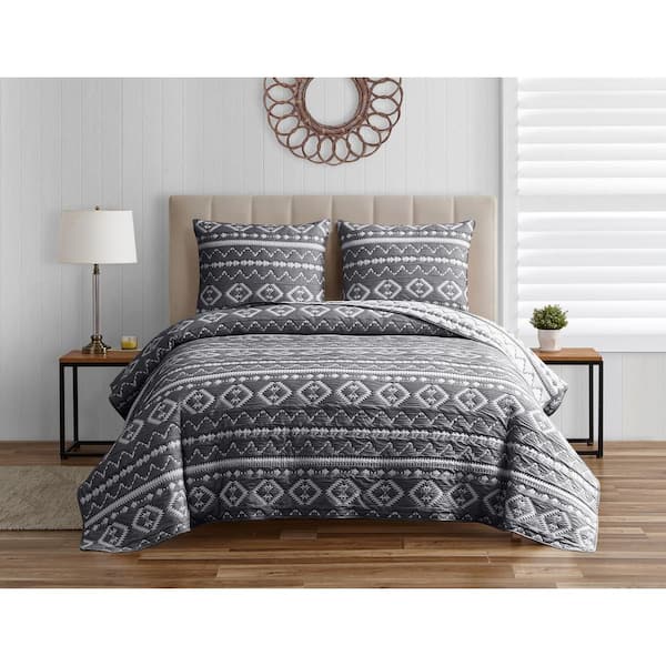 Nautica - Queen Quilt Set, Cotton Reversible Bedding with Matching Shams,  Home Decor for All Seasons (Ridgeport Denim, Queen)