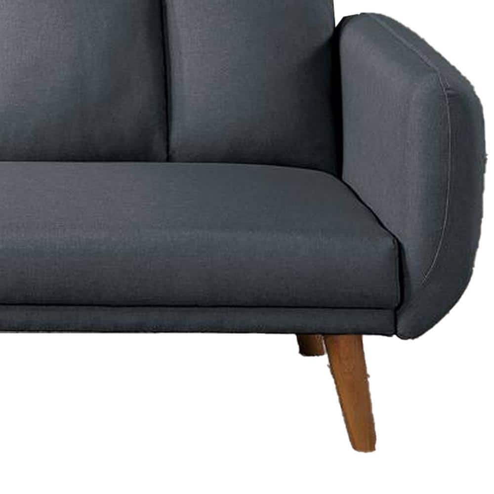 Elegant Light Gray Tufted Loveseat with Removable Cushions