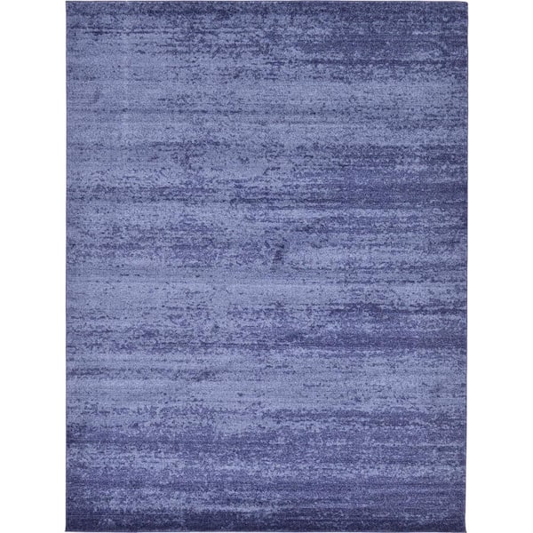Unique Loom Del Mar Lucille Navy Blue 9' 0 x 12' 0 Area Rug