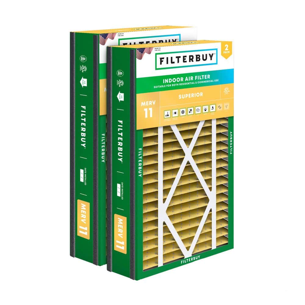 16 in. x 25 in. x 3 in. MERV 11 (FPR 7) Allergen Defense Pleated HVAC Furnace Air Filters for Air Bear & More (2-Pack) price history on PriceWatchPro