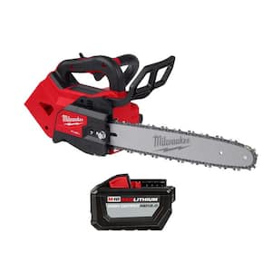 M18 FUEL 14 in. 18-Volt Lithium-Ion Brushless Cordless Battery Top Handle Chainsaw with 12.0 Ah High Output Battery