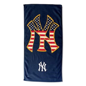 MLB Multi-Color Yankees Celebrate Series Printed Cotton/Polyester Blend Beach Towel