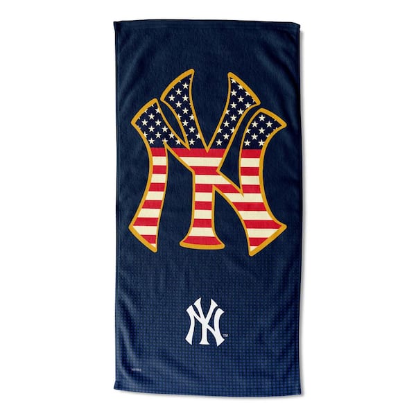 MLB Multi-Color Yankees Celebrate Series Printed Cotton/Polyester Blend Beach Towel
