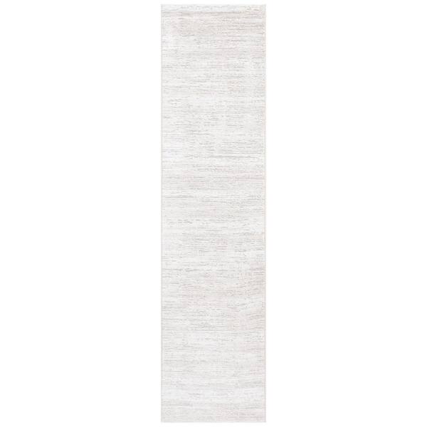 Carter 2 ft. x 10 ft. Ivory/Taupe Striated Runner Rug