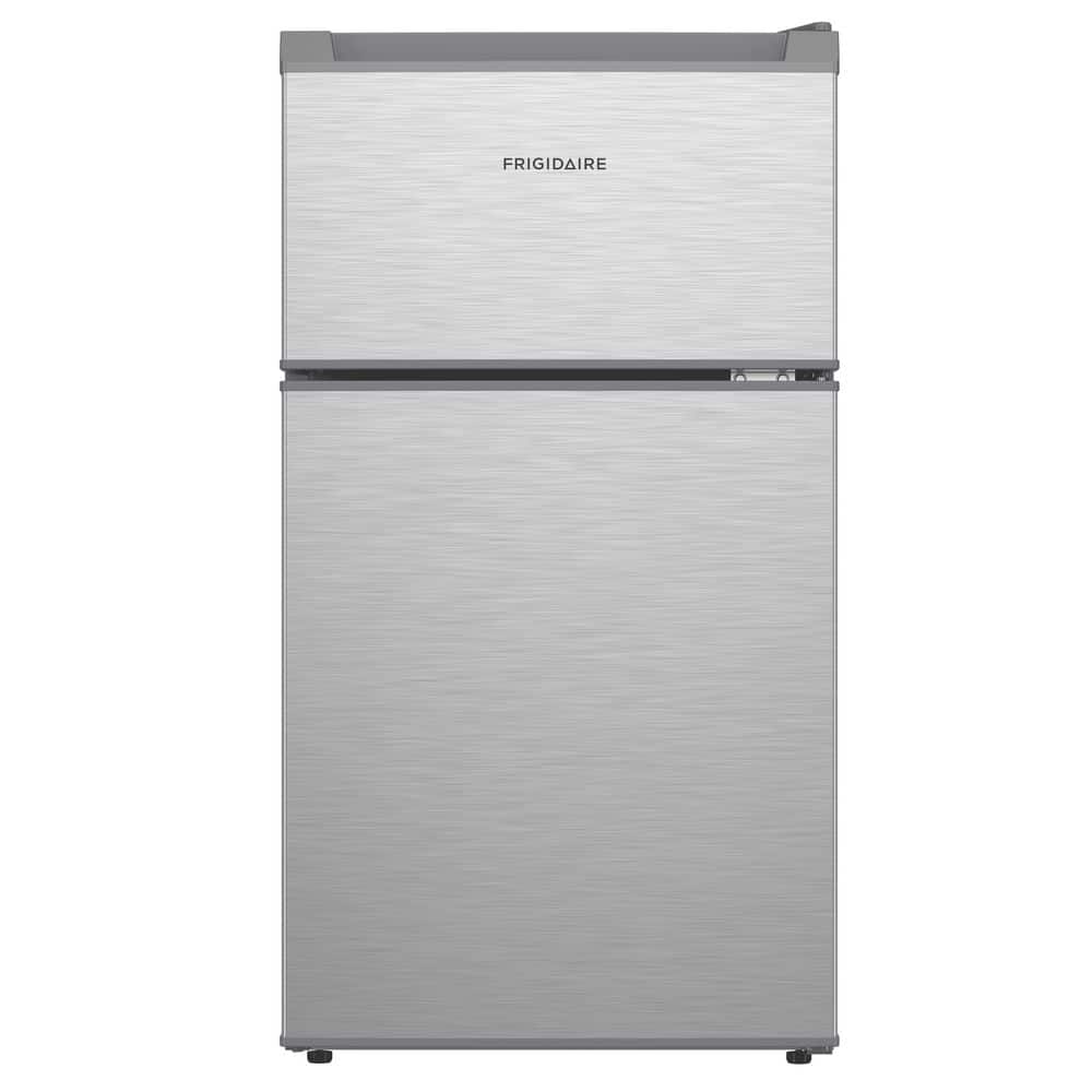 3.1 cu. ft. 2-Door Retro Mini Refrigerator in Stainless Steel