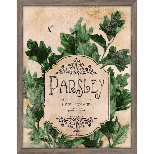 Melissa Van Hise Seed Packet Parsley Framed Giclee Vintage Art Print 15 ...