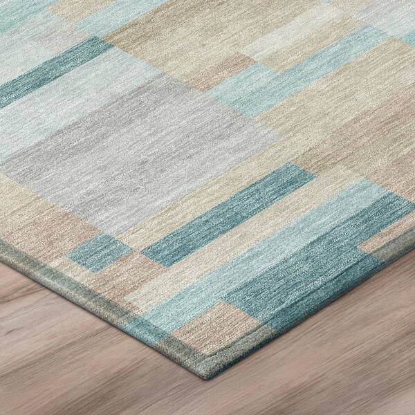 Chantille Machine Washable Indoor/Outdoor Abstract ACN3107 Linen 3 ft. x 4 ft. Area Rug