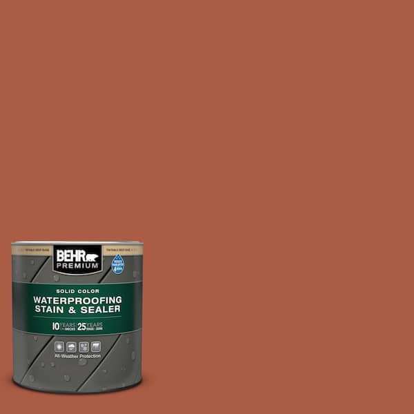 BEHR PREMIUM 1 qt. #M190-7 Colorful Leaves Solid Color Waterproofing Exterior Wood Stain and Sealer