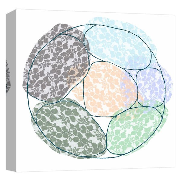 PTM Images Sewn Stone'' Canvas Abstract Wall Art 15 in. x 15 in.