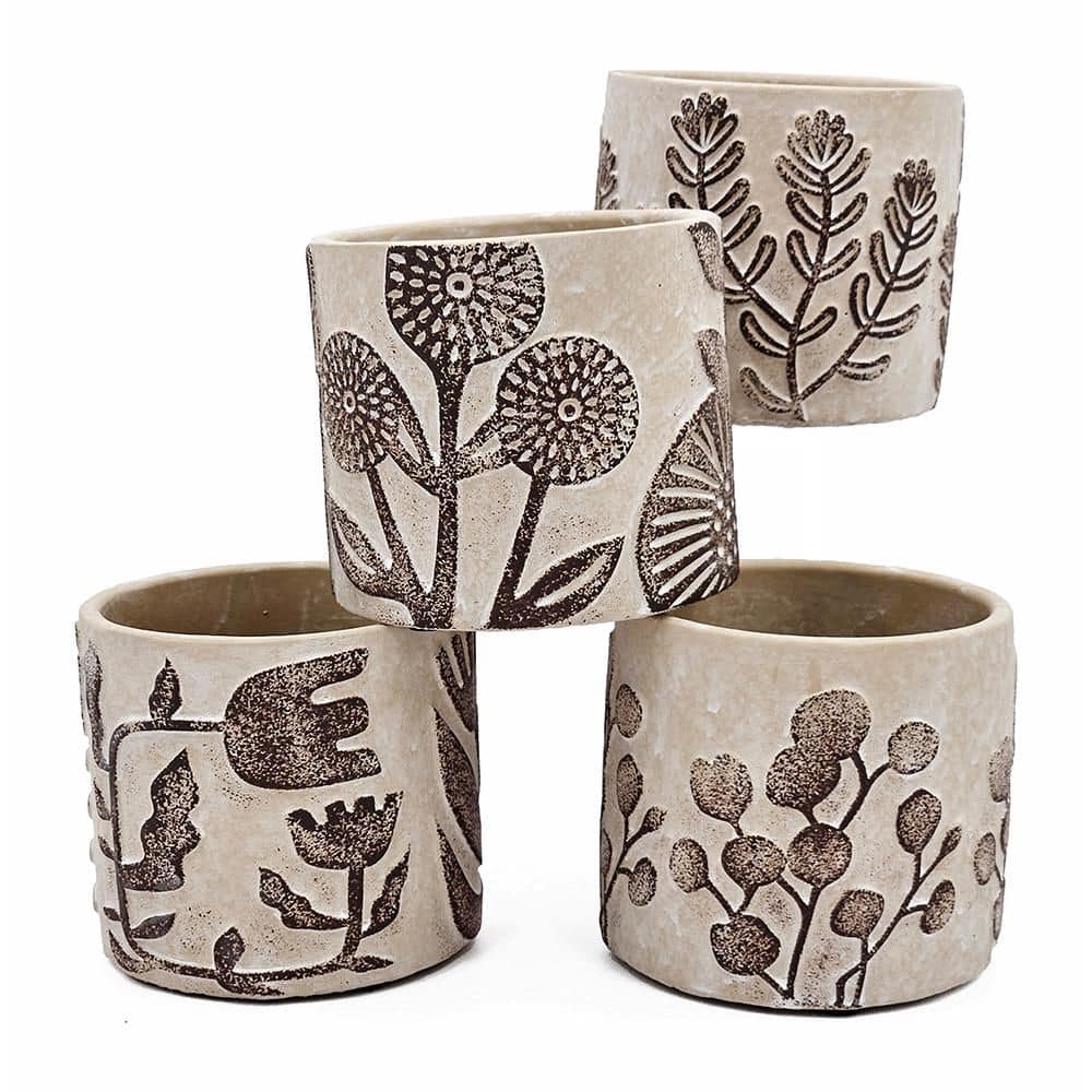 Brown Individual Cement Concrete Floor Planters price history on PriceWatchPro